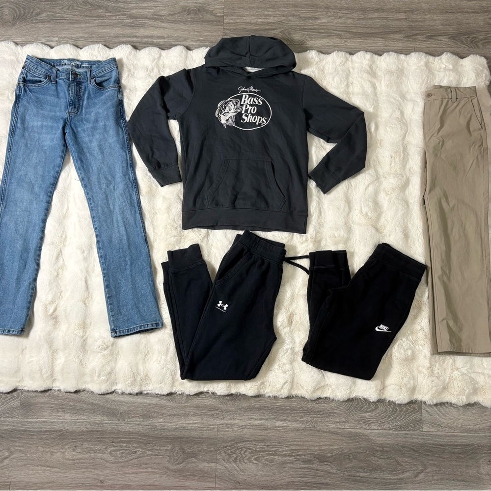 Wrangler|VineyardVines|BassProShops|Nike|UA pant, sweatpants, hoodie, jeans 14/L